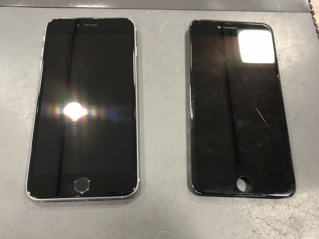 iPhone6Sプラス　ガラス液晶交換　完了後 