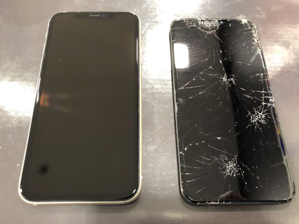 iPhone１１  ガラス液晶交換後にFACE IDも復活